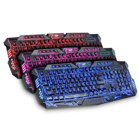 LED Backlit Gaming Keyboard - Rainbow Lighting Effects