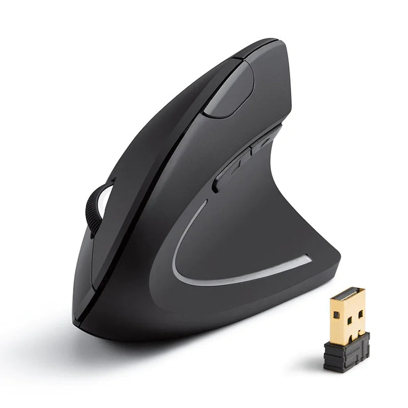 Ergonomic Vertical Mouse - Wireless 2.4GHz for Wrist Relief