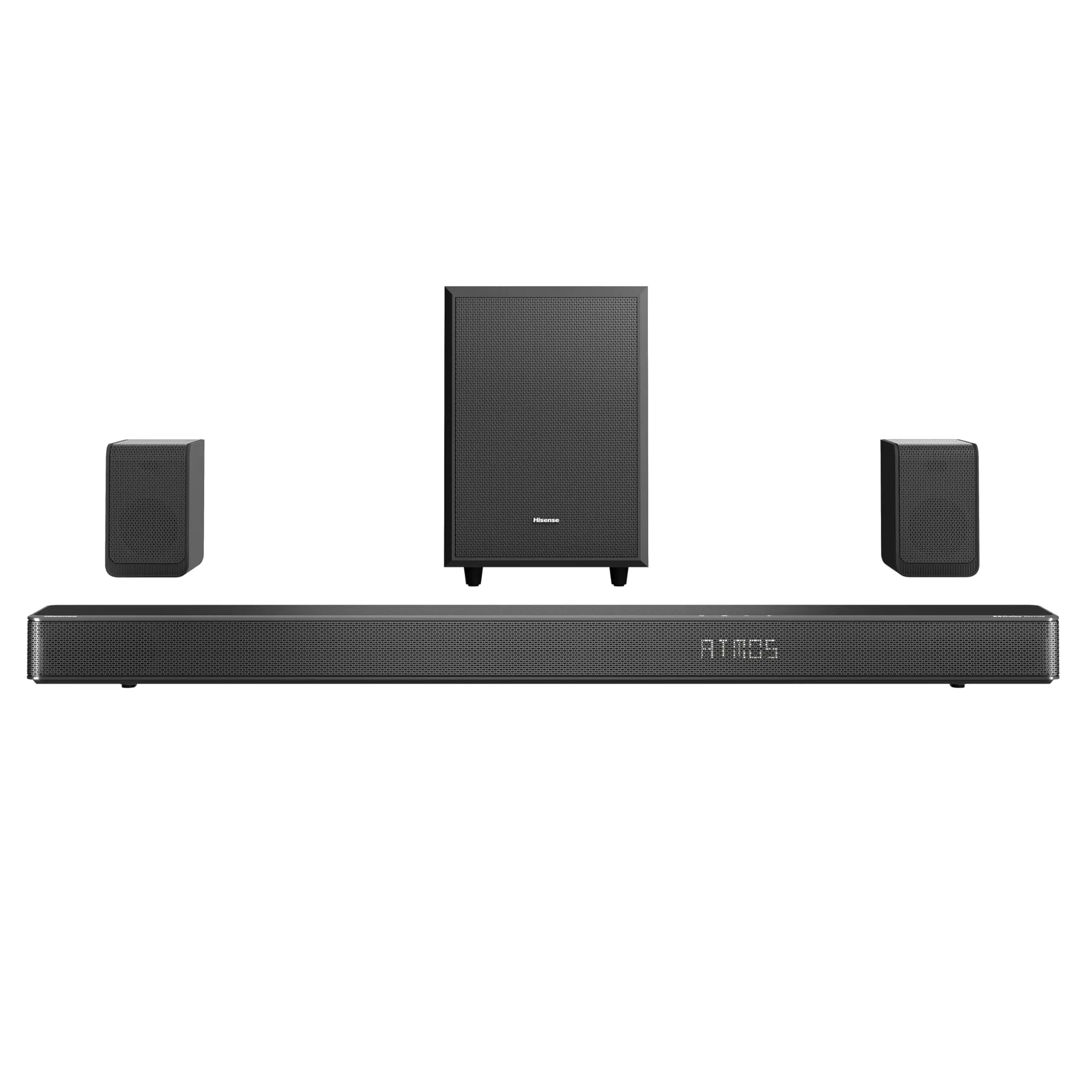 Hisense AX5125H 5.1.2ch Soundbar - 500W Dolby Atmos with Wireless Rear Speakers
