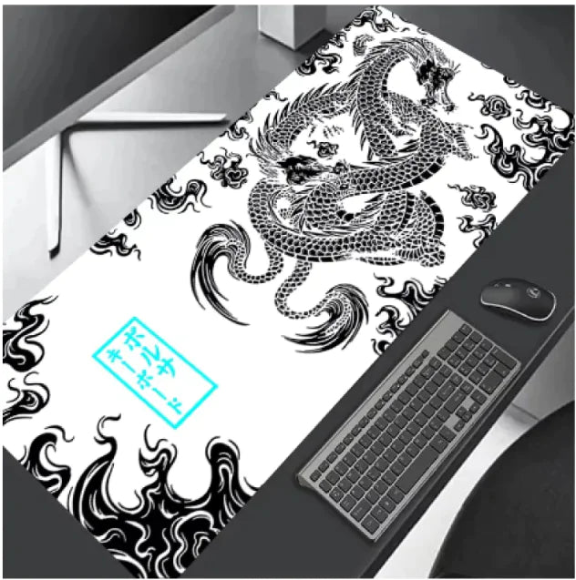 Gaming Mouse Pad - Tech Pattern Design with Smooth Surface