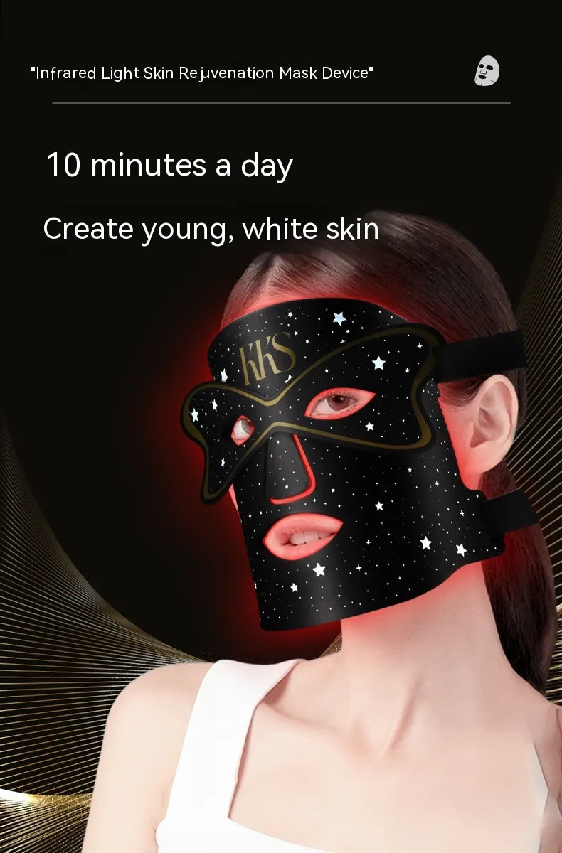 LED Face Mask - 7 Color Light Therapy for Skin Rejuvenation