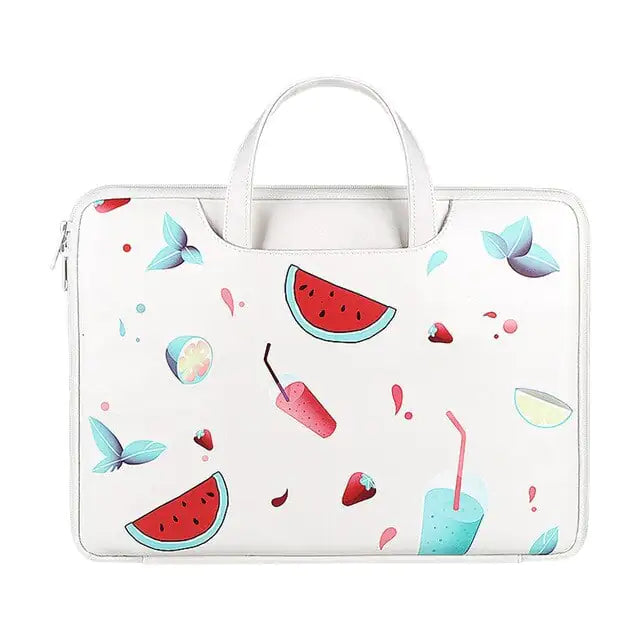 Cute Laptop Bag - Cartoon Fruit Design for Students