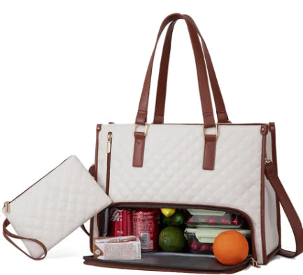 Insulated Lunch & Laptop Bag - 2-in-1 Combo with Cooler