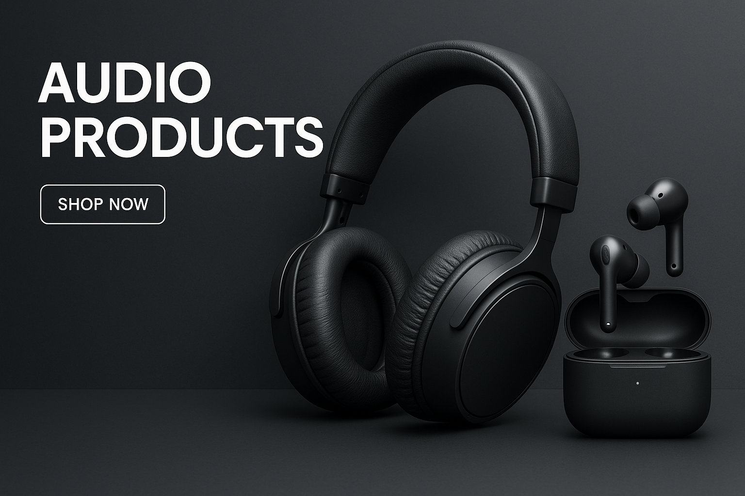 Audio, Headphones, and Earbuds Banner