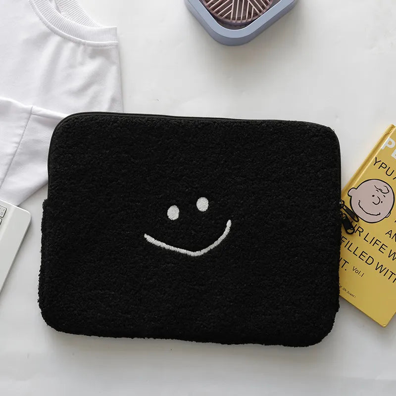 Plush Tablet Sleeve - Soft Protective Case for iPad & Laptops