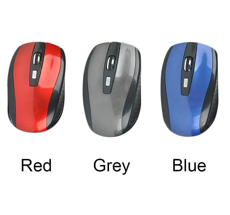 Wireless Optical Mouse - 2.4GHz USB with Auto Sleep Mode