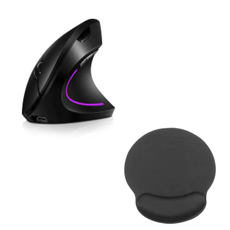 Wireless Vertical Gaming Mouse - Ergonomic with Adjustable DPI