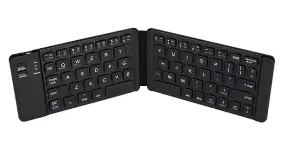 Foldable Bluetooth Keyboard with Touchpad - Portable 2-in-1