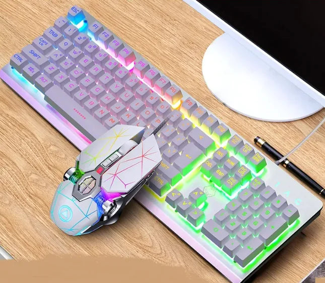 Gaming Keyboard and Mouse Combo - RGB Backlit Set