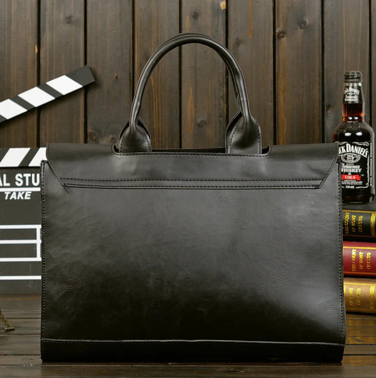 Crossbody Laptop Briefcase - Convertible Shoulder Bag