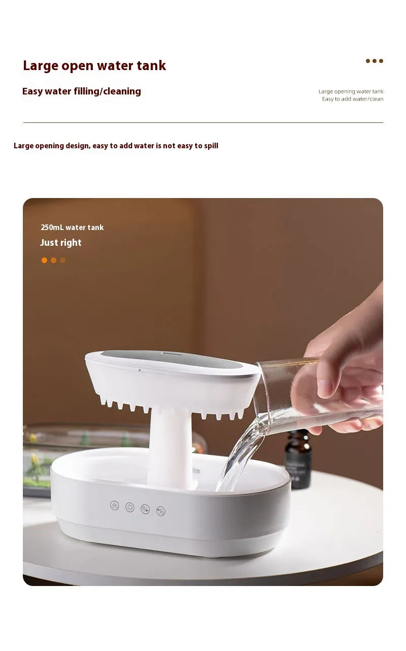 Micro Landscape Aroma Diffuser - Miniature Zen Garden with Ultrasonic Mist