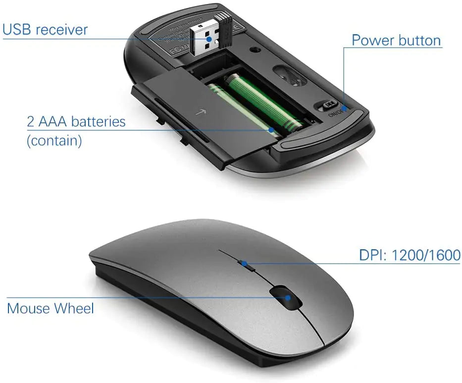 Wireless Ergonomic Keyboard and Mouse Set - Comfort Combo