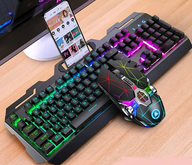 Gaming Keyboard and Mouse Combo - RGB Backlit Set