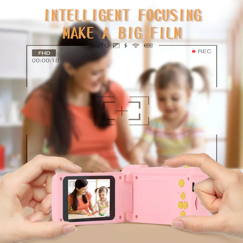 Kids Camera with Flip Screen - Digital Video Camera for Children