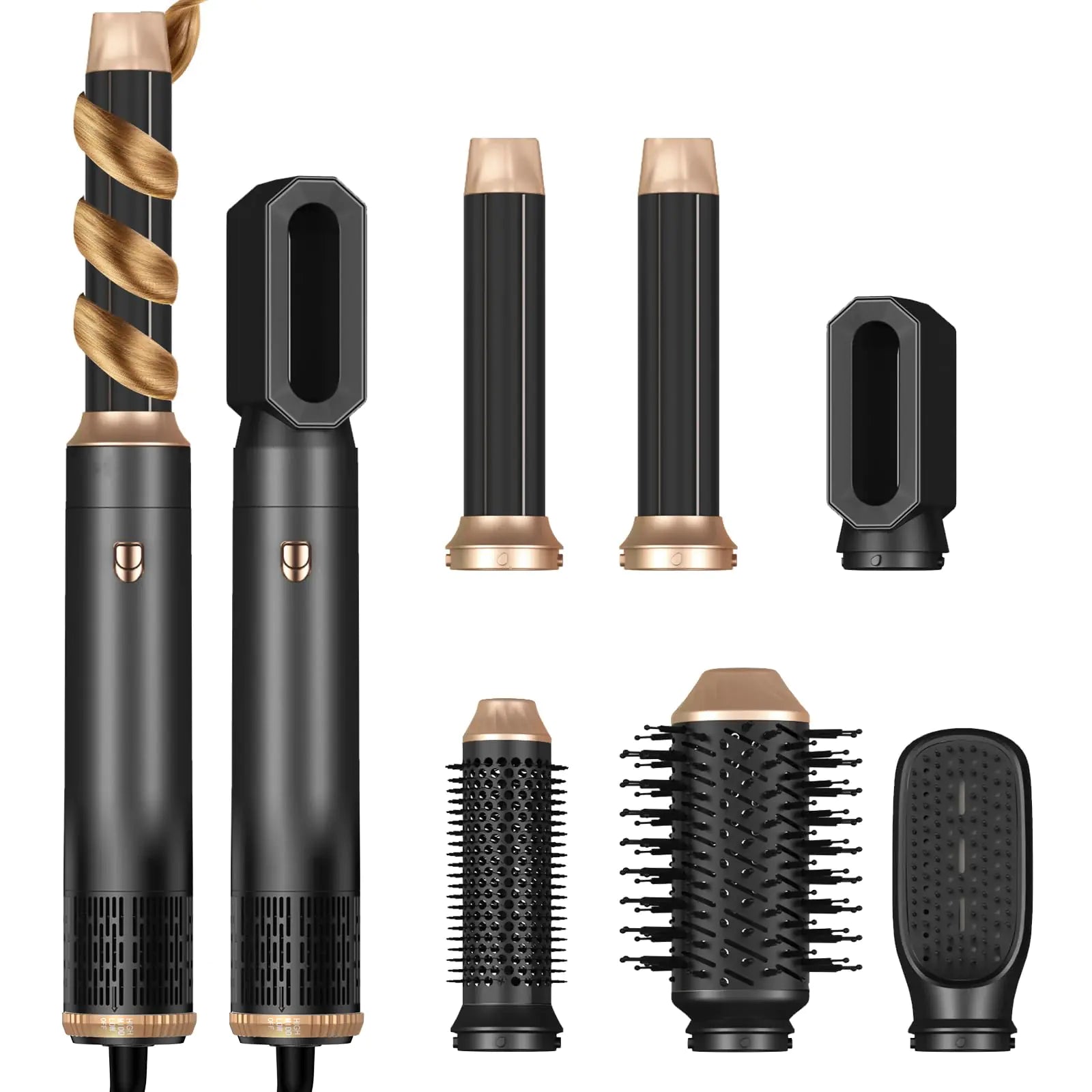 6-in-1 Hair Dryer Brush - Ionic Styling Tool for Salon Results at Home
