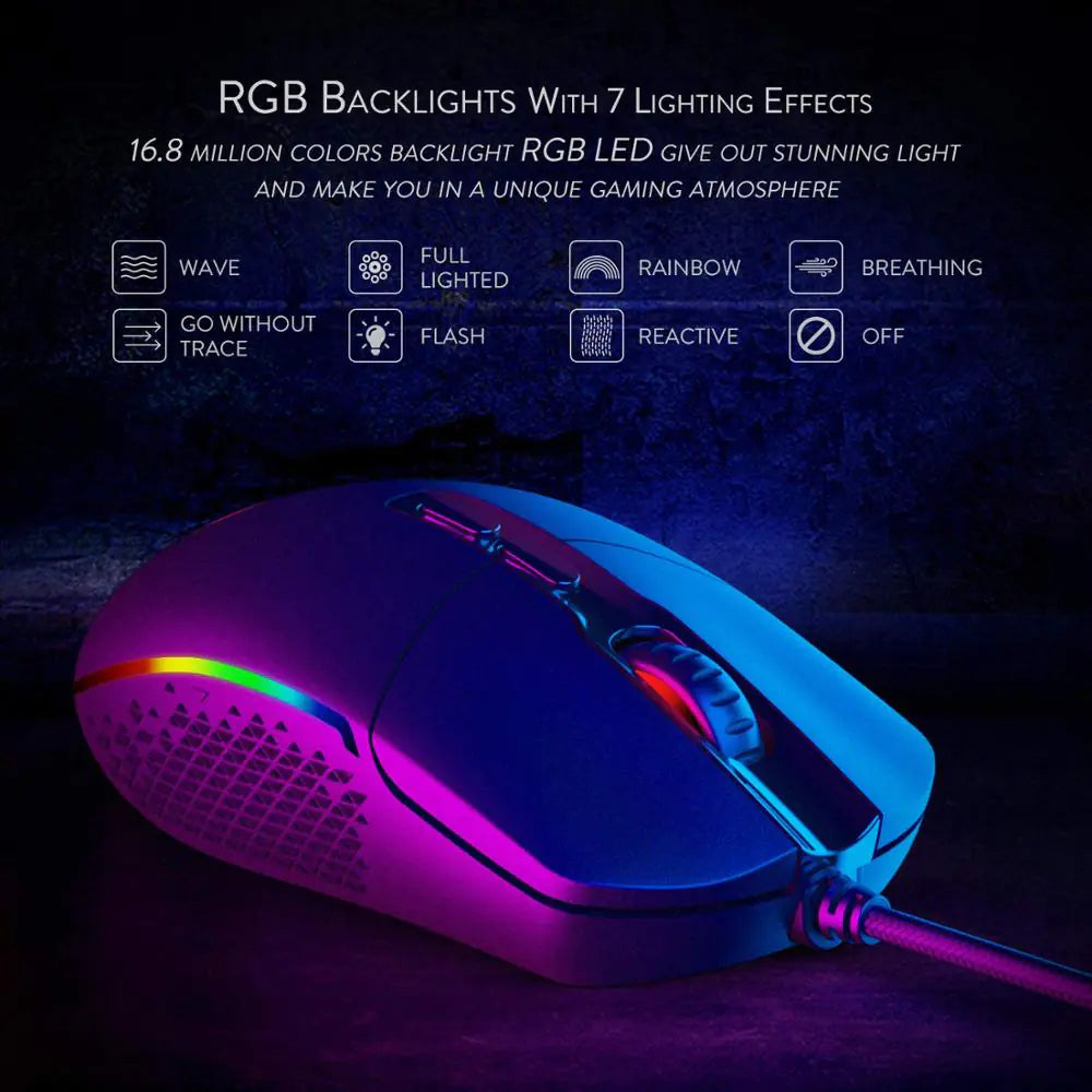 Spider-Man Gaming Mouse - RGB LED Wired Gaming Mouse
