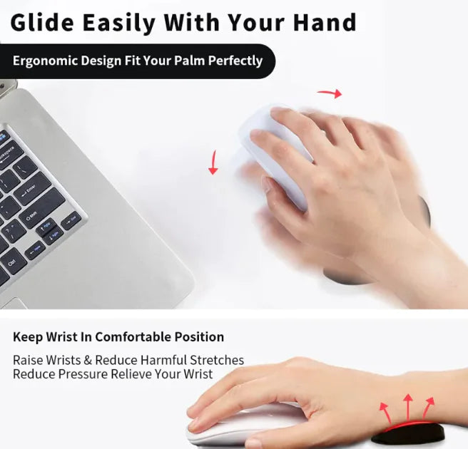 Mouse Wrist Rest Pad - Ergonomic Gel Support Cushion