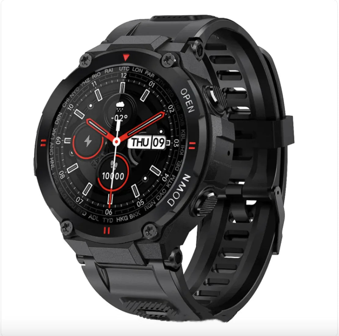 Fitness Tracker Watch - 1.28" Touchscreen Activity Monitor with Heart Rate