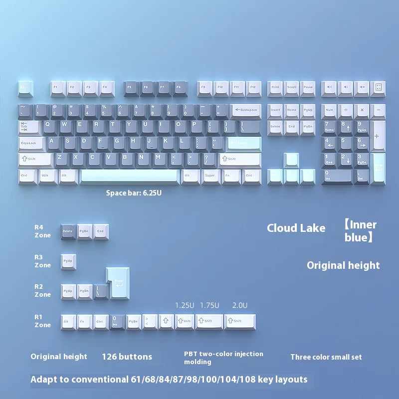 Custom Mechanical Keyboard Keycaps - PBT Double-Shot Set