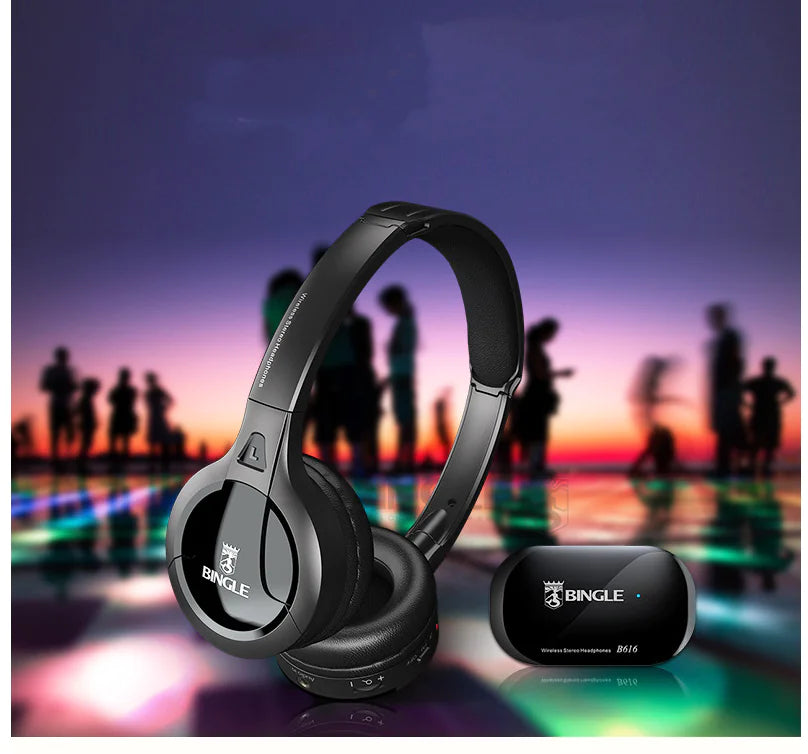 Wireless TV Headphones - FM Radio with Long Range Transmission