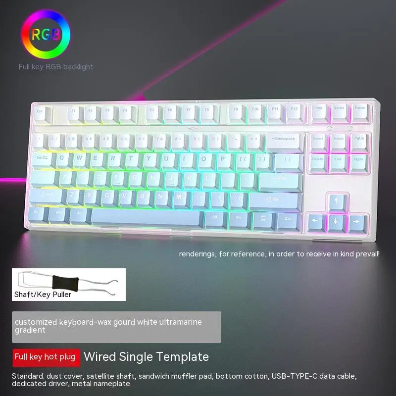 Hot-Swappable Gaming Keyboard - Customizable Mechanical Switches