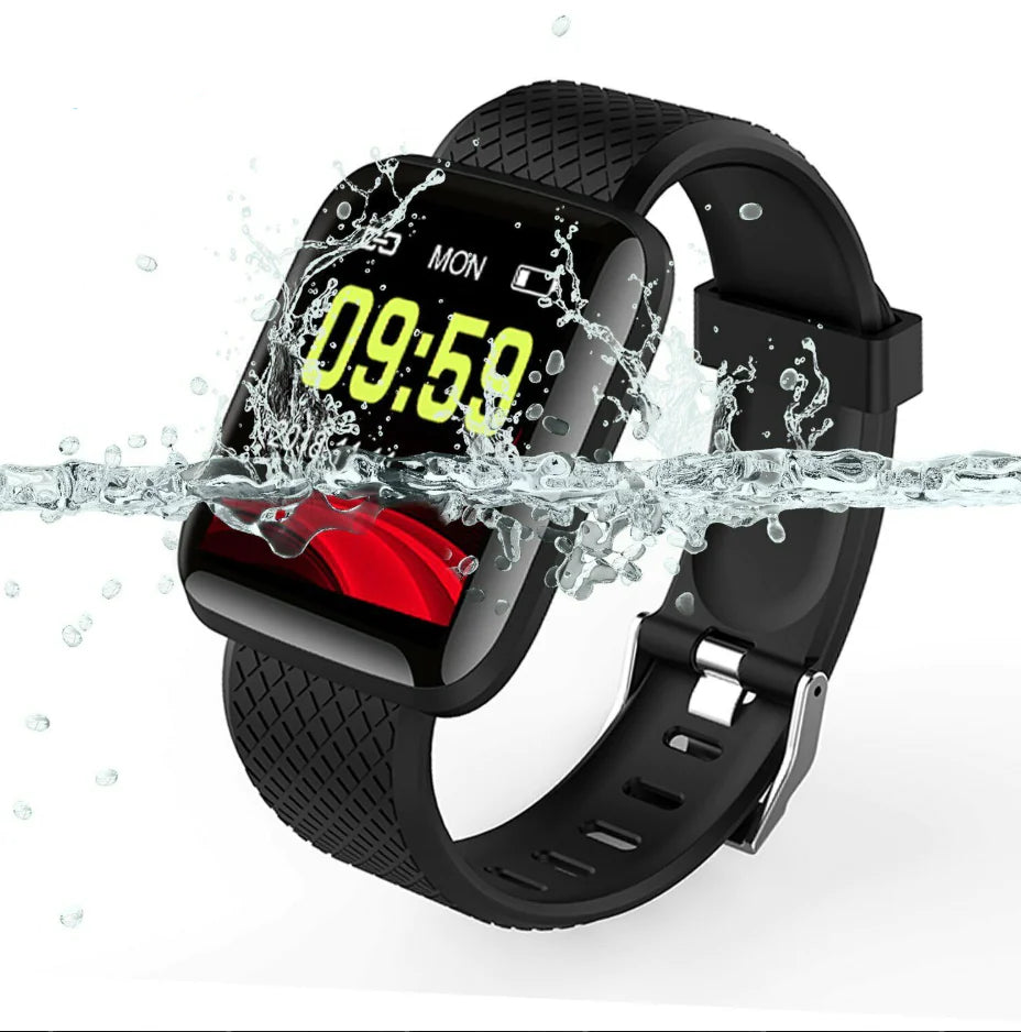Smart Waterproof Fitness Watch and Bracelet Combo - 2-in-1 Activity Tracker Set