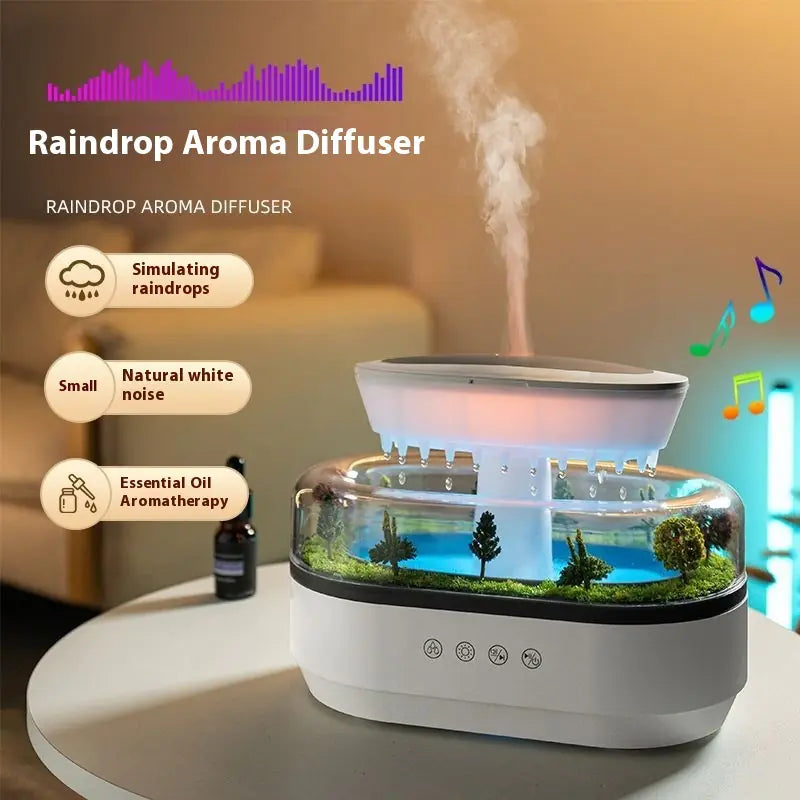 Micro Landscape Aroma Diffuser - Miniature Zen Garden with Ultrasonic Mist