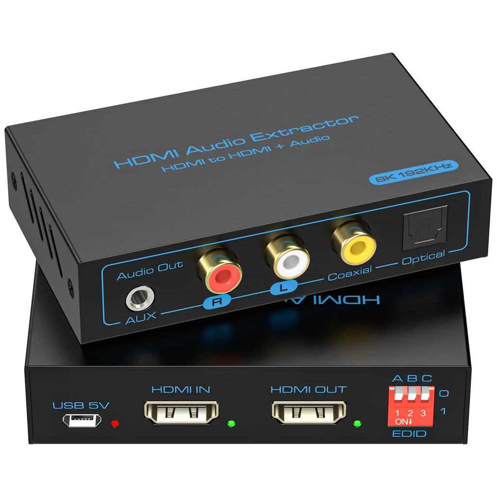 VPFET 8K HDMI 2.1 Audio Extractor 4K120Hz to Optical 3.5mm AUX Adapter Splitter Converter Supports HDCP Digital DTS 5.1 PCM for PS4 PS5 Xbox