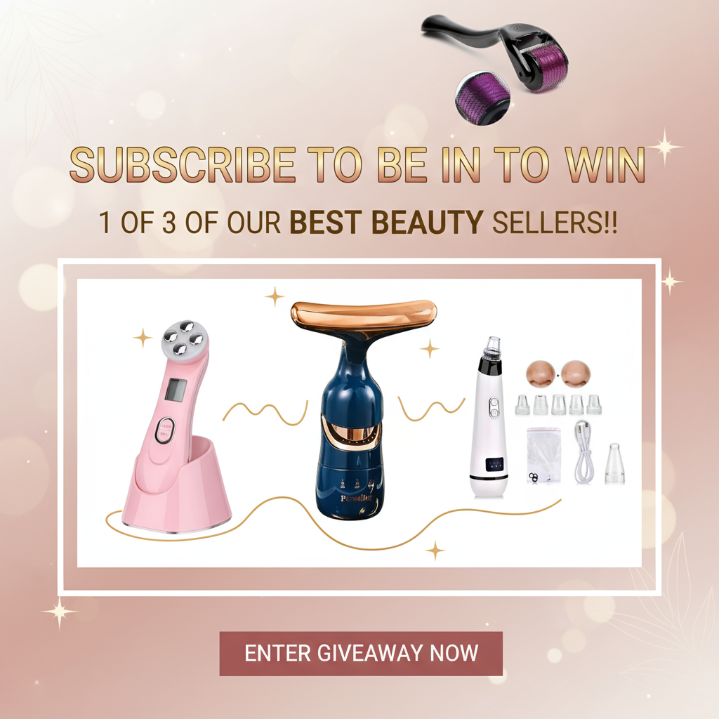 Subscribe to win beauty products banner