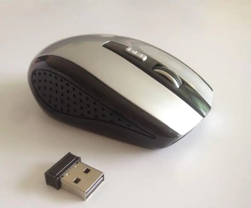 Wireless Optical Mouse - 2.4GHz USB with Auto Sleep Mode