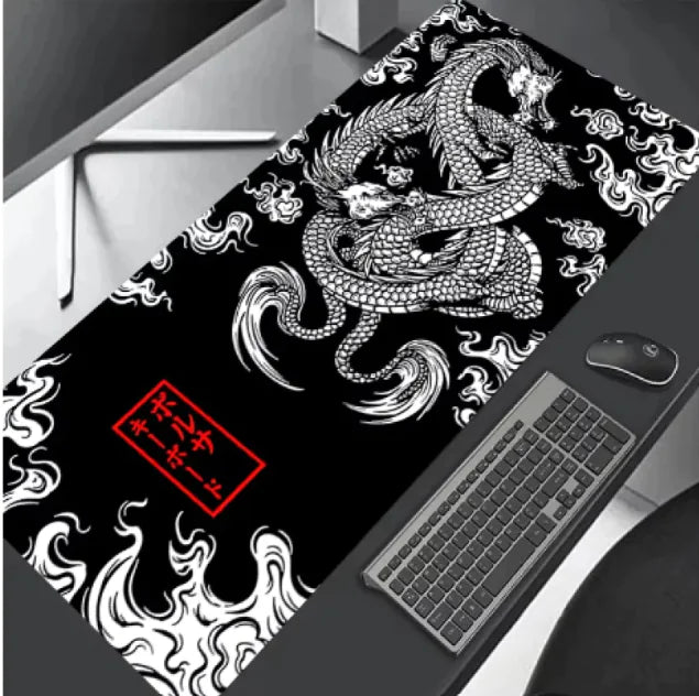 Gaming Mouse Pad - Tech Pattern Design with Smooth Surface