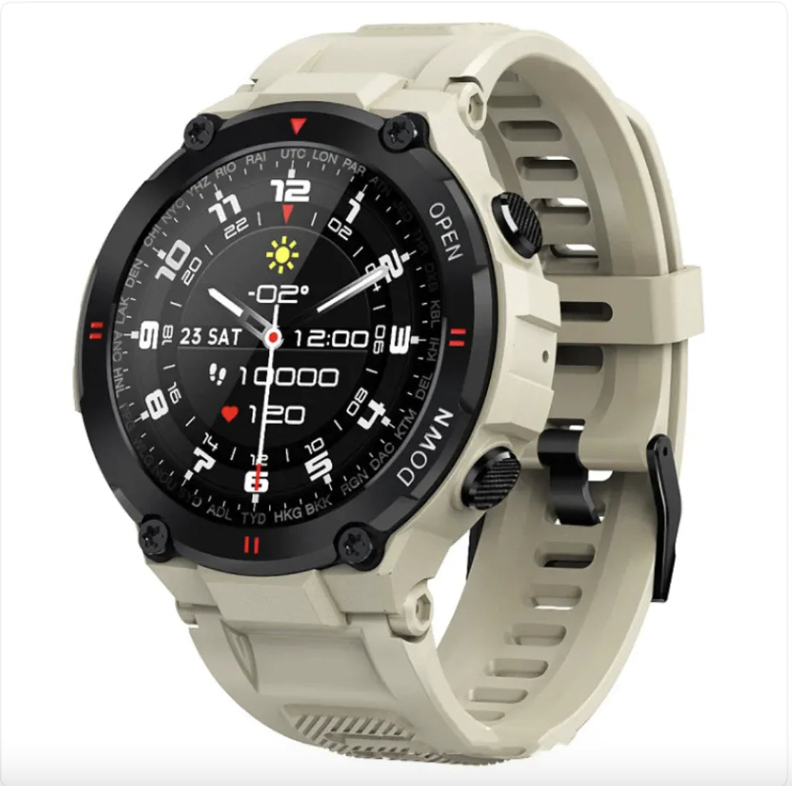 Fitness Tracker Watch - 1.28" Touchscreen Activity Monitor with Heart Rate