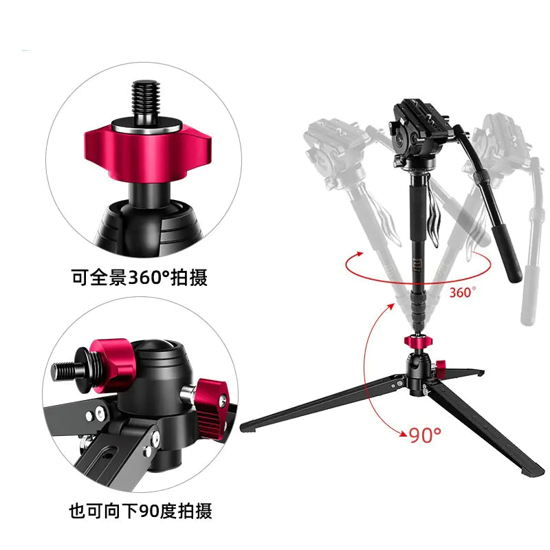 Aluminum Mini Tripod - Lightweight Stand for Phones & Cameras