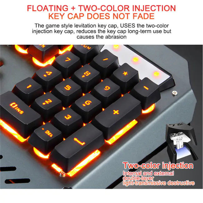 Ergonomic Mechanical Keyboard - RGB Backlit Split Design